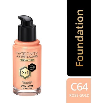 Max Factor Facefinity 3 - in - 1 All Day Flawless Foundation 30ml - Maison des fragrances
