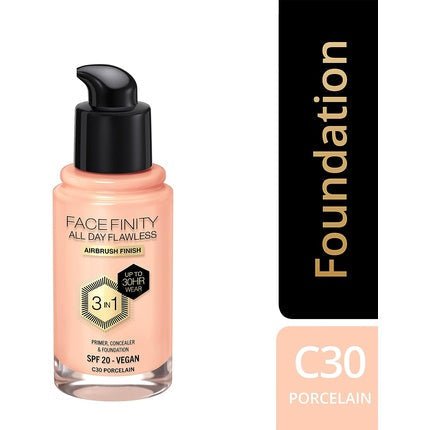 Max Factor Facefinity All Day Flawless 3 in 1 Liquid Foundation Lightweight Oil - Maison des fragrances