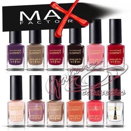 Max Factor Glossfinity Nail Polish Shiny Nails for up to 7 Days 11ml - Maison des fragrances