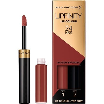 Max Factor Lipfinity Long - Lasting Two Step Lipstick 191 Bronzed 4.2g - Maison des fragrances