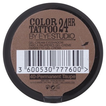 Maybelline Colour Tattoo 24 Hour Eye Shadow Permanent Taupe Number 40 - Maison des fragrances