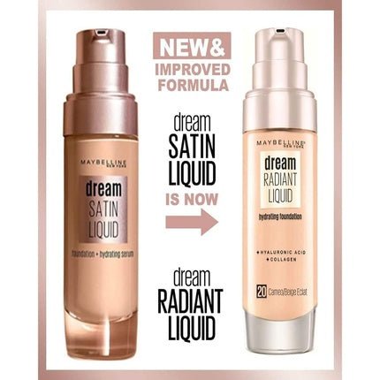 Maybelline Dream Radiant Liquid Hydrating Foundation with Hyaluronic Acid and Collagen 30ml - Maison des fragrances