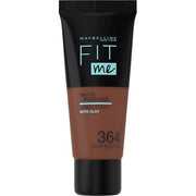 Maybelline Fit Me Foundation Matte & Poreless Full Coverage Blendable for Normal to Oily Skin 30ml 364 Deep Bronze - Maison des fragrances