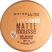 Maybelline Foundation Dream Matte Mousse 51 Caramel Beige - Maison des fragrances