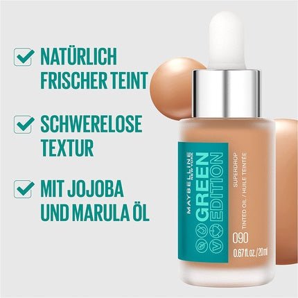 Maybelline Green Edition Superdrop Tinted Oil Vegan Formula 30 20ml - Maison des fragrances
