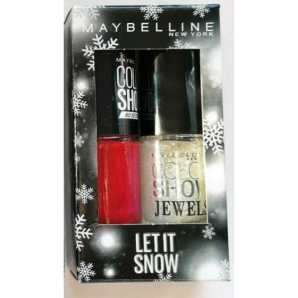 Maybelline Have Yourself A Merry Little Mani Duo Nail Polish Set Let It Snow - Maison des fragrances