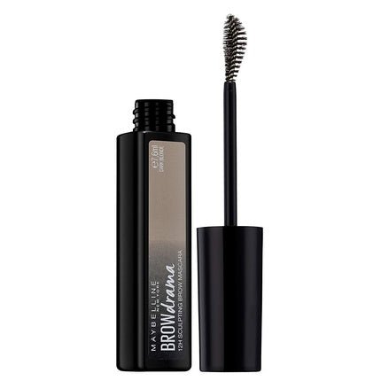 Maybelline New York Brow Drama Eyebrow Mascara and Pencil with Color Pigment Gel and Ball Brush 0 Dark Blond 8ml - Maison des fragrances