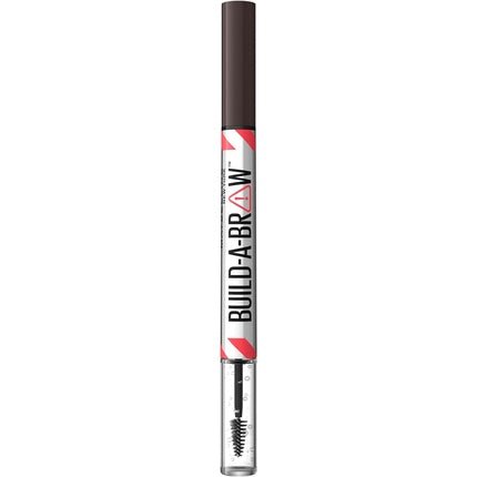Maybelline New York Build A Brow 2 in 1 Brow Pen and Sealing Gel Real - looking Fuller Brows Waterproof Sweat and Smudge - resistant 24H Wear Vegan Formula Shade 259 Ash Brown - Maison des fragrances