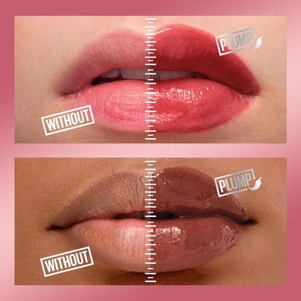 Maybelline New York Lifter Plump Lip Gloss Lasting Plump Heated Formula with Hyaluronic Acid and Chilli Pepper XL Wand Vegan Formula Shade 004 Red Flag - Maison des fragrances