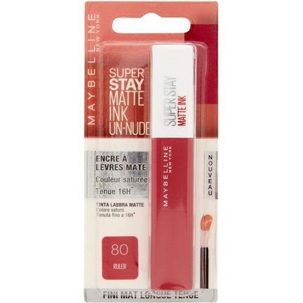 Maybelline New York Limited Edition Super Stay Matte Ink Liquid Lipstick 80 Ruler 5ml - Maison des fragrances