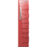 Maybelline New York Lip Color Smudge - Free Long Lasting Liquid Lipstick Shine Finish SuperStay Vinyl Ink 16h 15 Peachy - Maison des fragrances