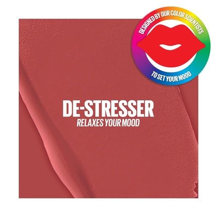Maybelline New York Liquid Lipstick with Matte Finish 16h Long - lasting Non - transfer Vegan Formula Super Stay Matte Ink Moodmaker 5ml 435 De - Stresser - Maison des fragrances