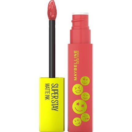 Maybelline New York Liquid Lipstick with Matte Finish 16h Long - lasting Non - transfer Vegan Formula Super Stay Matte Ink Moodmaker 5ml 435 De - Stresser - Maison des fragrances
