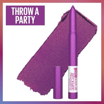 Maybelline New York Super Stay Ink Crayon Matte Longwear Lipstick Makeup with Built - In Sharpener Limited Edition Birthday Collection 0.04oz 170 Throw a Party - Maison des fragrances