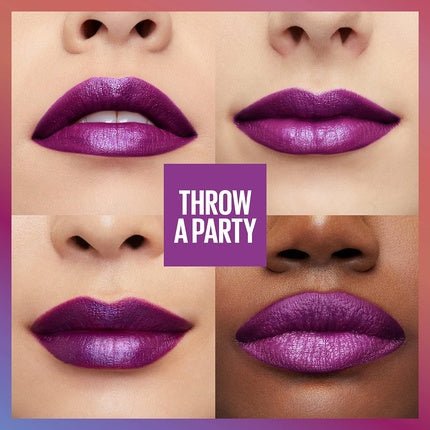 Maybelline New York Super Stay Ink Crayon Matte Longwear Lipstick Makeup with Built - In Sharpener Limited Edition Birthday Collection 0.04oz 170 Throw a Party - Maison des fragrances