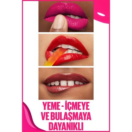 Maybelline New York SuperStay Vinyl Ink Pink Liquid Lipstick Vinyl Effect Glossy Long - Lasting Sultry 4.2ml - Maison des fragrances