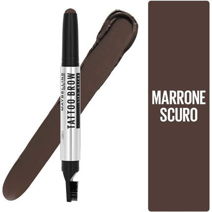 Maybelline New York Tattoo Brow Lift 2 - in - 1 Eyebrow Pencil 04 Deep Brown 1g - Maison des fragrances