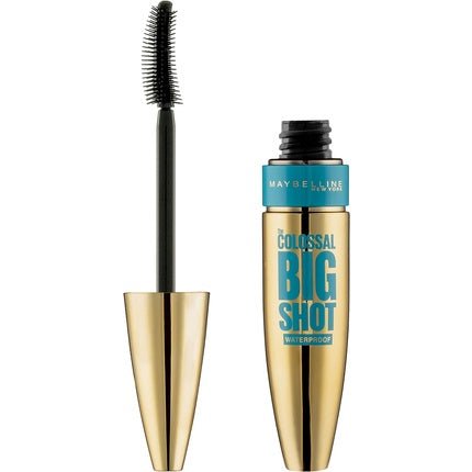 Maybelline New York Volum'Express The Colossal Big Shot Waterproof Mascara for Volume 9.5ml Leather Black - Maison des fragrances