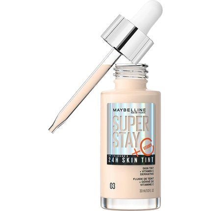 Maybelline Super Stay 24h Skin Tint Illuminating Foundation With Vitamin C 03 30ml - Maison des fragrances