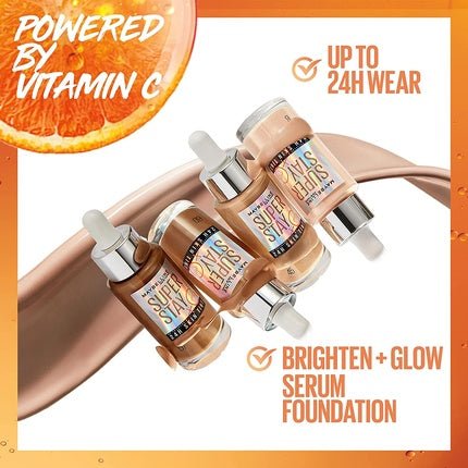 Maybelline Super Stay 24h Skin Tint Illuminating Foundation With Vitamin C 03 30ml - Maison des fragrances