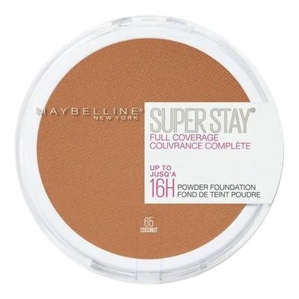 Maybelline SuperStay 16H Full Coverage Powder Foundation 65 Coconut - Maison des fragrances