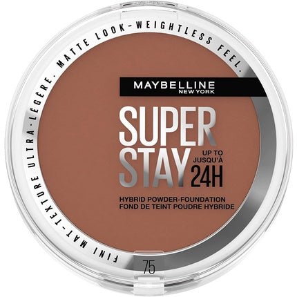 Maybelline SuperStay 24H Hybrid Powder Foundation 75 Shade 9g - Maison des fragrances