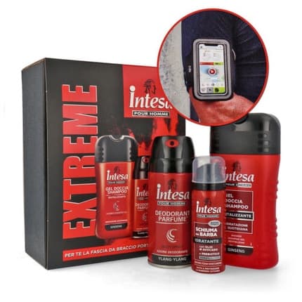 Entesa man Extreme Gift Set Deodrant + Gel show + Shaving Foam Bracelet