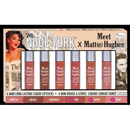 Meet Matte Hughes Liquid Lipstick Set by the Balm for Women 6 Pc 0.04oz Lipstick - Pack of 6 - Maison des fragrances