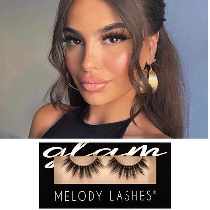 Melody Lashes Natural Fluffy Cat Eye Lashes Premium Quality Soft Cotton Band 15x Reusable Vegan Makeup Stella - Maison des fragrances