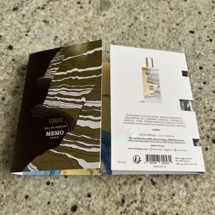 Memo Corfu 1.5ml Samples - Maison des fragrances