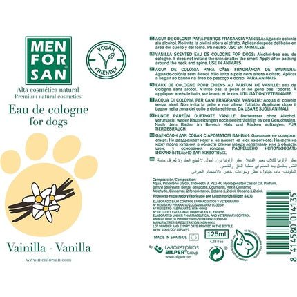 Menforsan Water for Dogs Vanilla Eau de Cologne pour homme - Maison des fragrances