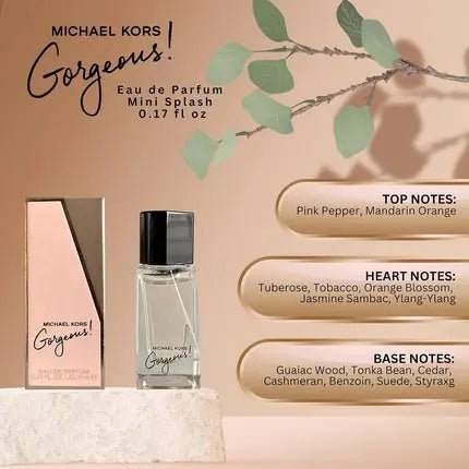 Michael Kors Gorgeous Perfume Mini Splash Eau de Parfum (EDP) Femme 5ml - Maison des fragrances
