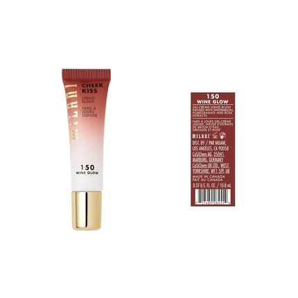 Milani Cheek Kiss Liquid Blush Makeup Blendable Buildable Cheek Blush Lightweight Liquid Blusher and Cheek Color Old Wine Glow - Maison des fragrances
