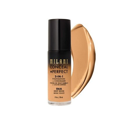 Milani Conceal and Perfect 2 in 1 Foundation + Concealer Deep Beige 30ml - Maison des fragrances