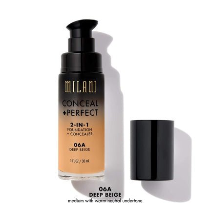 Milani Conceal and Perfect 2 in 1 Foundation + Concealer Deep Beige 30ml - Maison des fragrances
