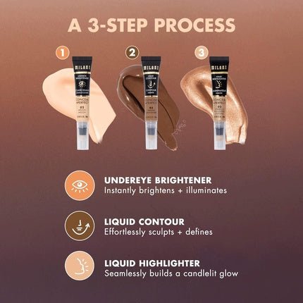 Milani Conceal + Perfect Liquid Highlighter for Added Glow and Face Lift - Maison des fragrances