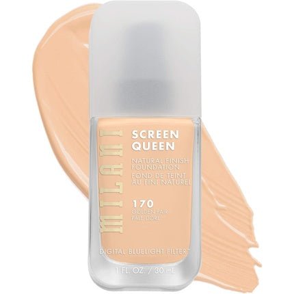 Milani Screen Queen Liquid Foundation Makeup with Digital Bluelight Filter Technology Golden Fair - Maison des fragrances