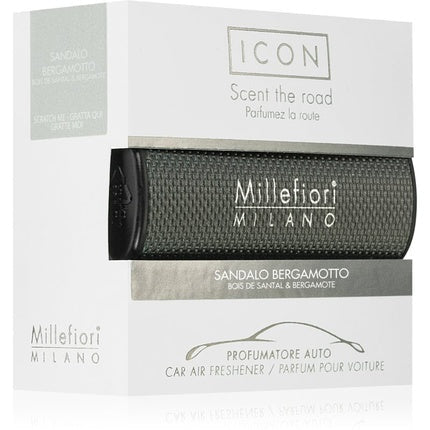 Millefiori Icon Sandalo Bergamotto Car Deodorant - 1 piece Déodorant (Déo) Mixte - Maison des fragrances