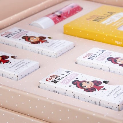 Miss Nella Limited Edition Beauty Case with Nail Polishes, Lip Balm, and Accessories for Girls and Teens - Kid Friendly and Non - Toxic - Maison des fragrances