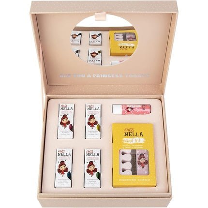 Miss Nella Limited Edition Beauty Case with Nail Polishes, Lip Balm, and Accessories for Girls and Teens - Kid Friendly and Non - Toxic - Maison des fragrances