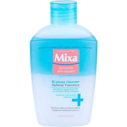 Mixa Optimal Tolerance Bi - Phase Cleanser 125ml Eye Makeup Remover - Maison des fragrances