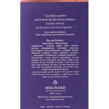 Molinard Cuir Les Elements Eau de Parfum (EDP) Homme 75ml - Maison des fragrances