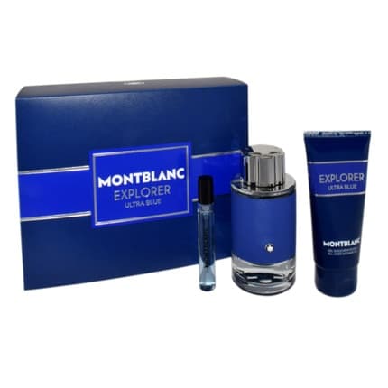 Montblanc Explorer Ultra Blue Set - , Travel , Shower Gel Eau de Parfum 100ml Unisexe - Maison des fragrances