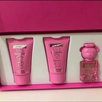 Moschino Toy 2 Bubble Gum Gift Set 5ml Eau de toilette 25ml Body Lotion 25ml Shower Gel - Maison des fragrances