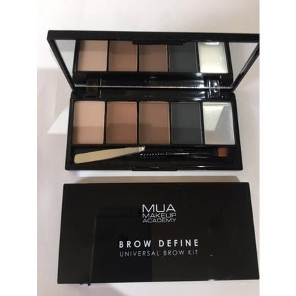 MUA Brow Define Universal Eyebrow Kit with Wax Colors and Tweezers - Vegan and Sealed - Maison des fragrances