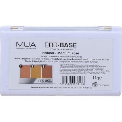 MUA Pro Conceal and Brighten Kit Natural - Maison des fragrances