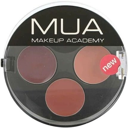 MUA Satin Lipstick Trio Cream Lip Colour Makeup Peach Plum Brown Siren - Maison des fragrances