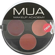 MUA Satin Lipstick Trio Cream Lip Colour Makeup Peach Plum Brown Siren - Maison des fragrances