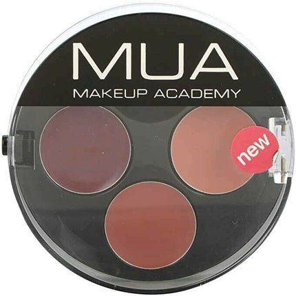 MUA Satin Lipstick Trio Cream Lip Colour Makeup Peach Plum Brown Siren - Maison des fragrances