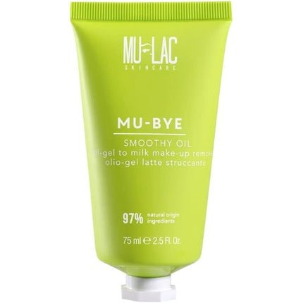 Mulac Cosmetics MU - BYE SMOOTHY OIL Gel Milk Makeup Remover with Organic Sunflower Oil Vegan 75ml - Maison des fragrances